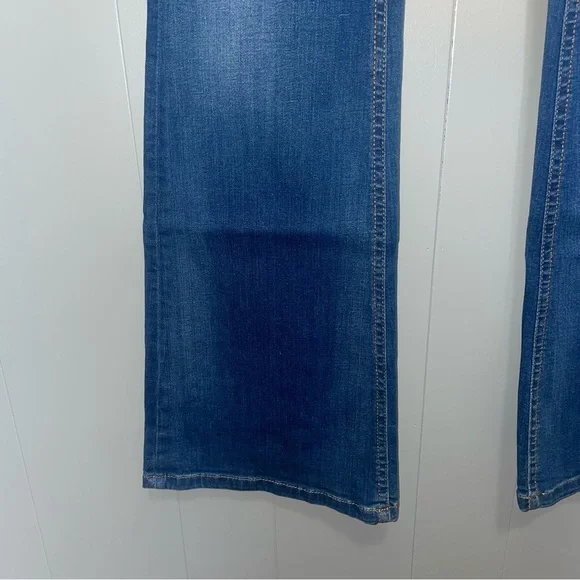 Zara Premium Denim Collection Flare Blue Jeans Size 4 - Picture 3 of 6